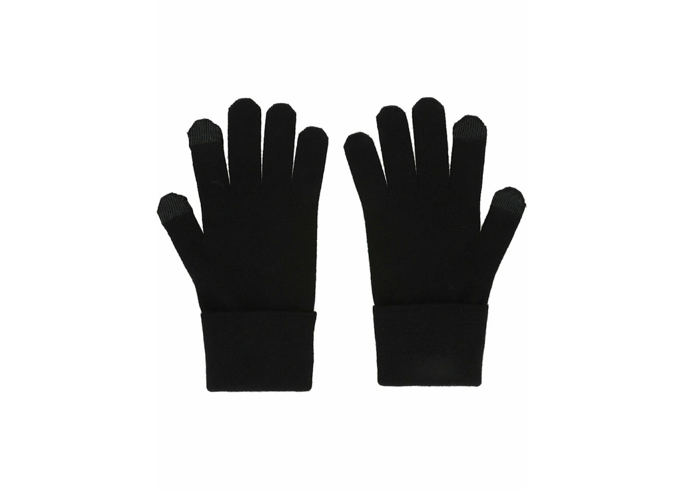 Givenchy Embroidered Logo Gloves Black/White - 5