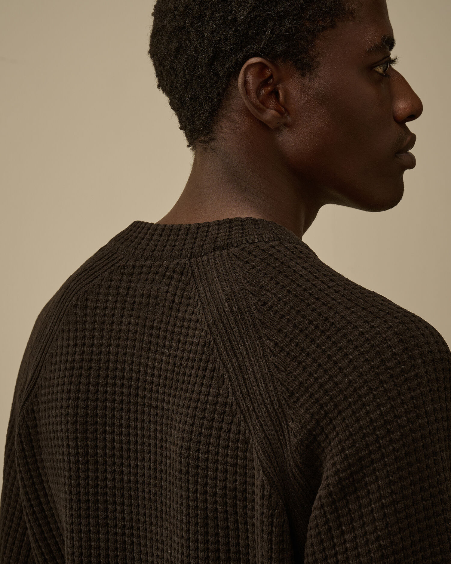 Cotton Chenille Crewneck Lens Sweater - 6
