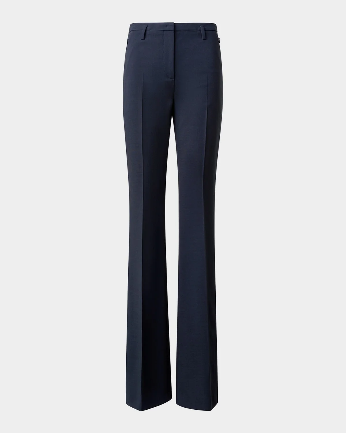 Farrah Boot-Cut Mid-Rise Wool Pants - 1