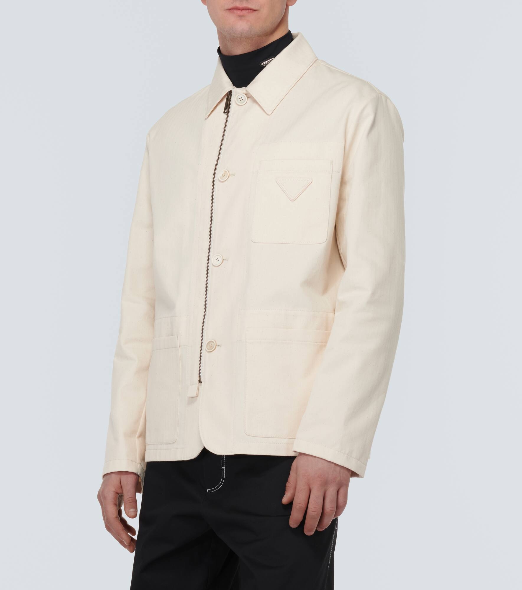 Cotton blouson jacket - 3