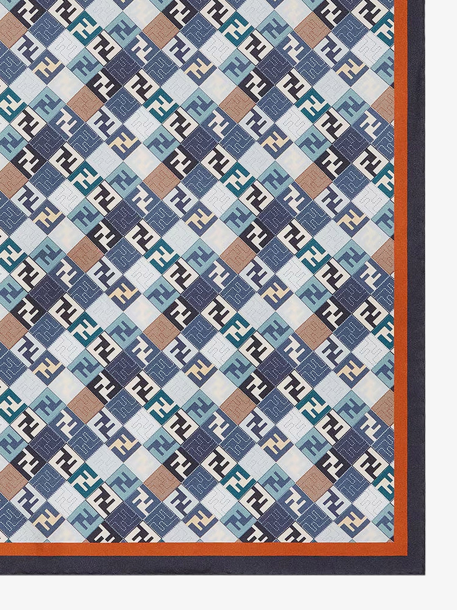 Fendi Silk Foulard With All-Over Ff Logo - 2