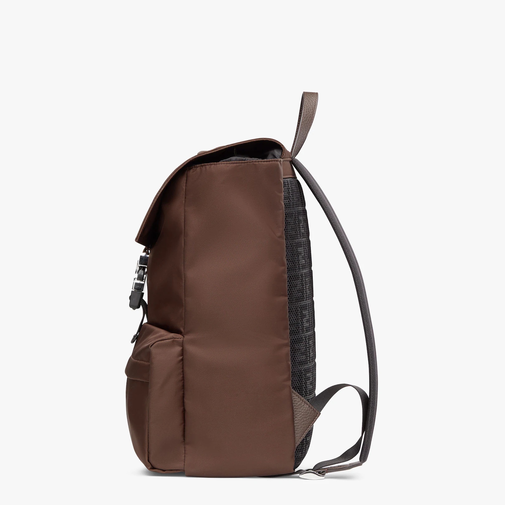 Brown nylon backpack - 2