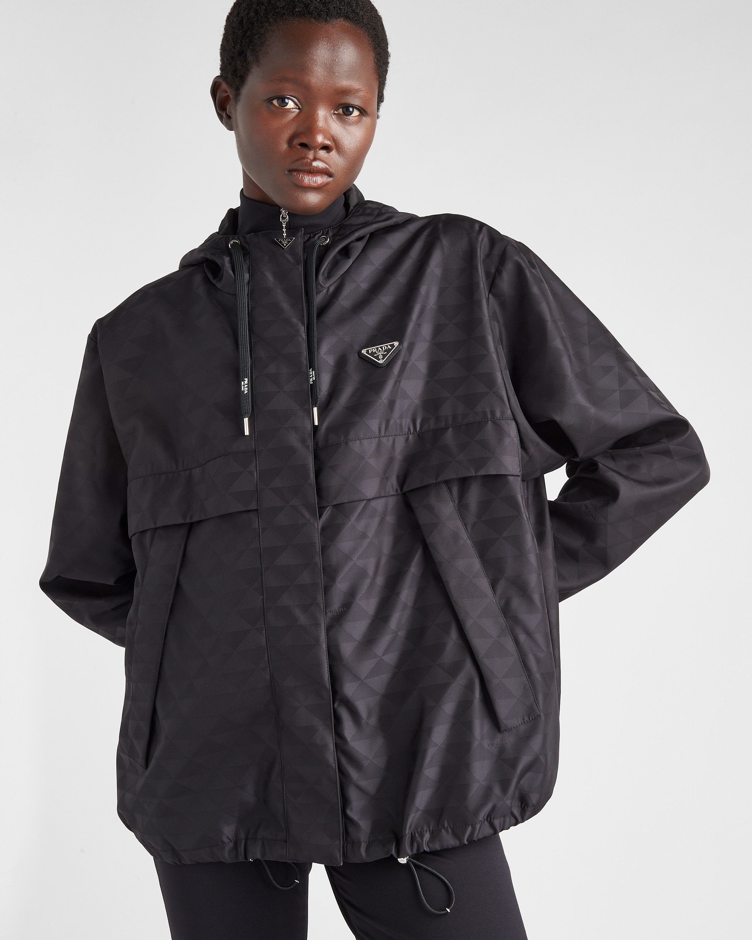 ジャケット PRADA | Printed nylon blouson jacket 29Z128_1X6O_F0002_S_232 Prada Printed Re-Nylon blouson jacket | REVERSIBLE