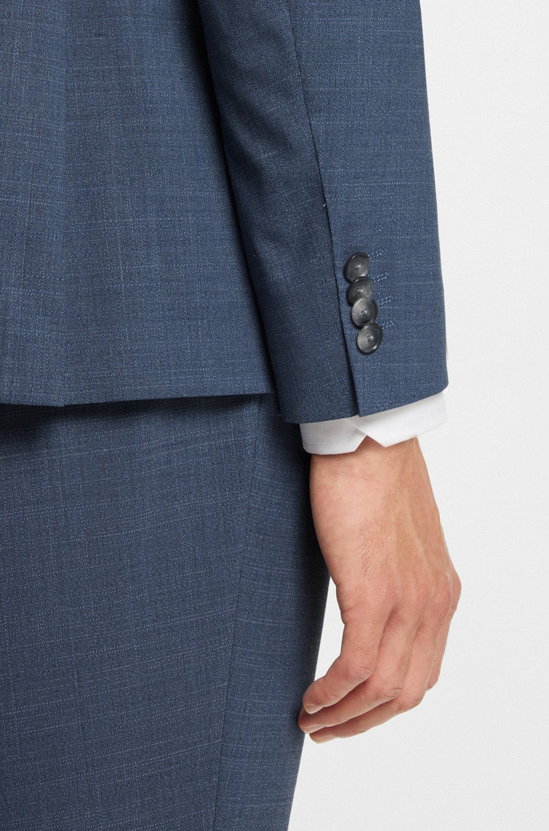 REGULAR-FIT SUIT IN PATTERNED STRETCH CLOTH 5