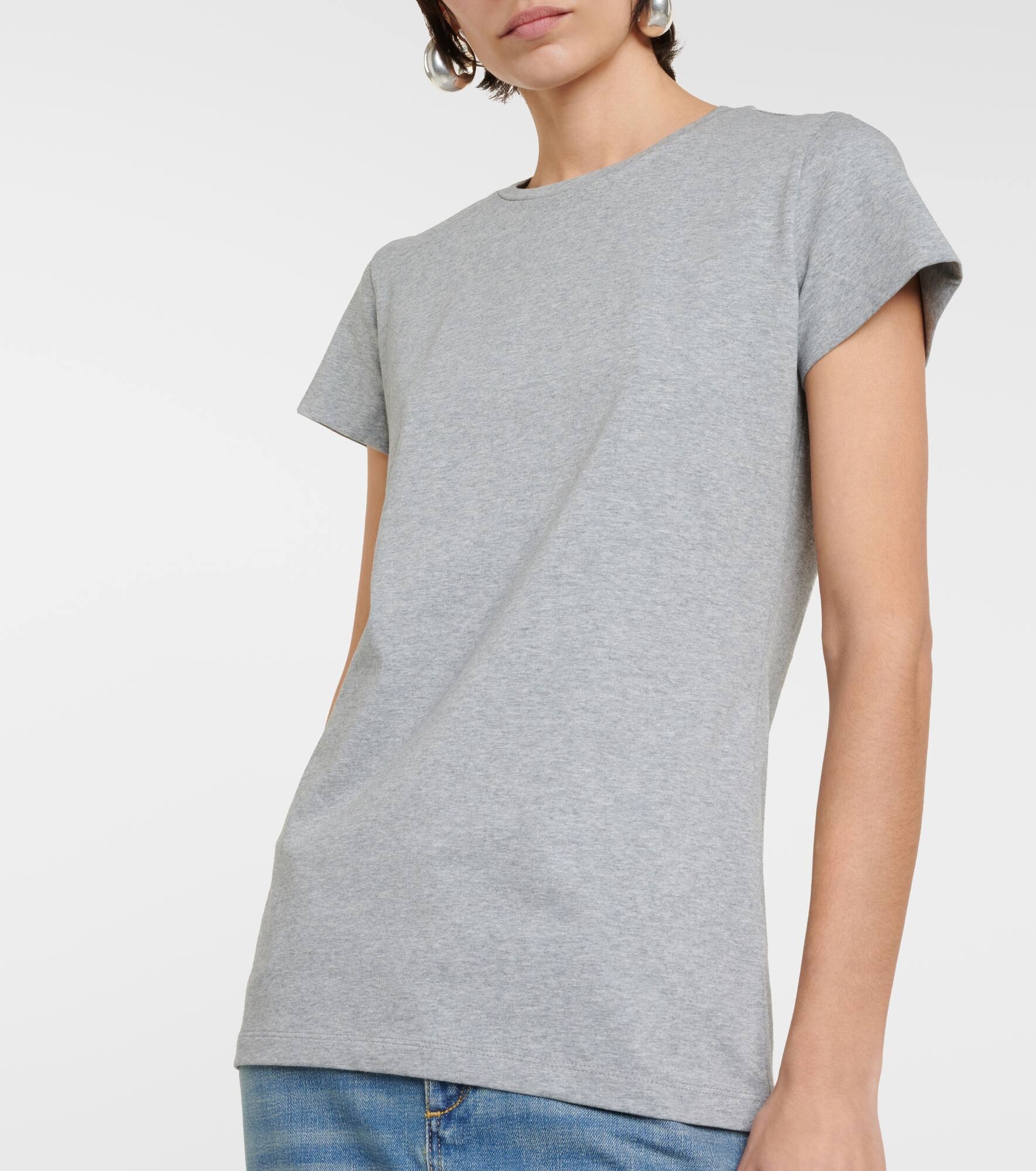 Cotton-blend jersey T-shirt - 5
