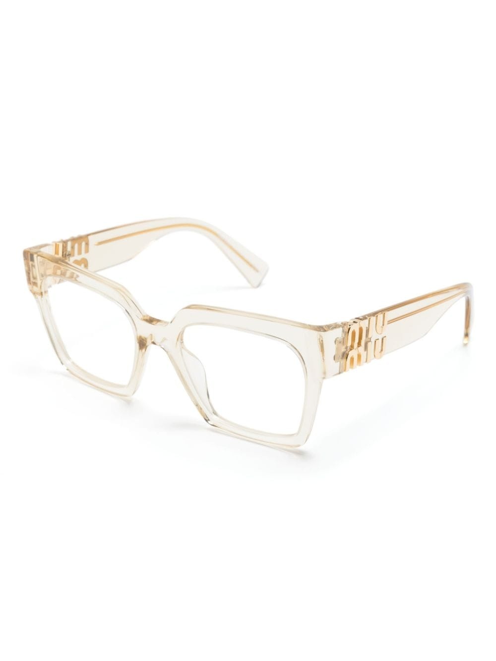 transparent oversize-frame glasses - 2