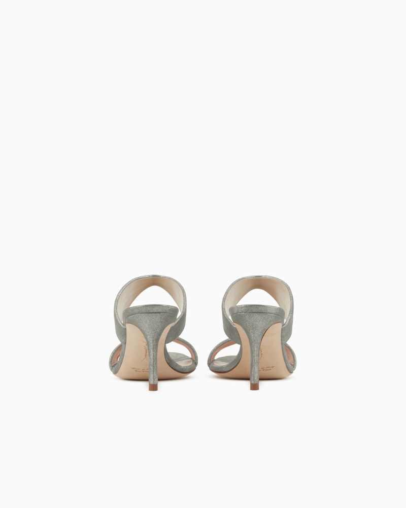 GIORGIO ARMANI LIQUID SUEDE SANDALS WITH HEEL outlook