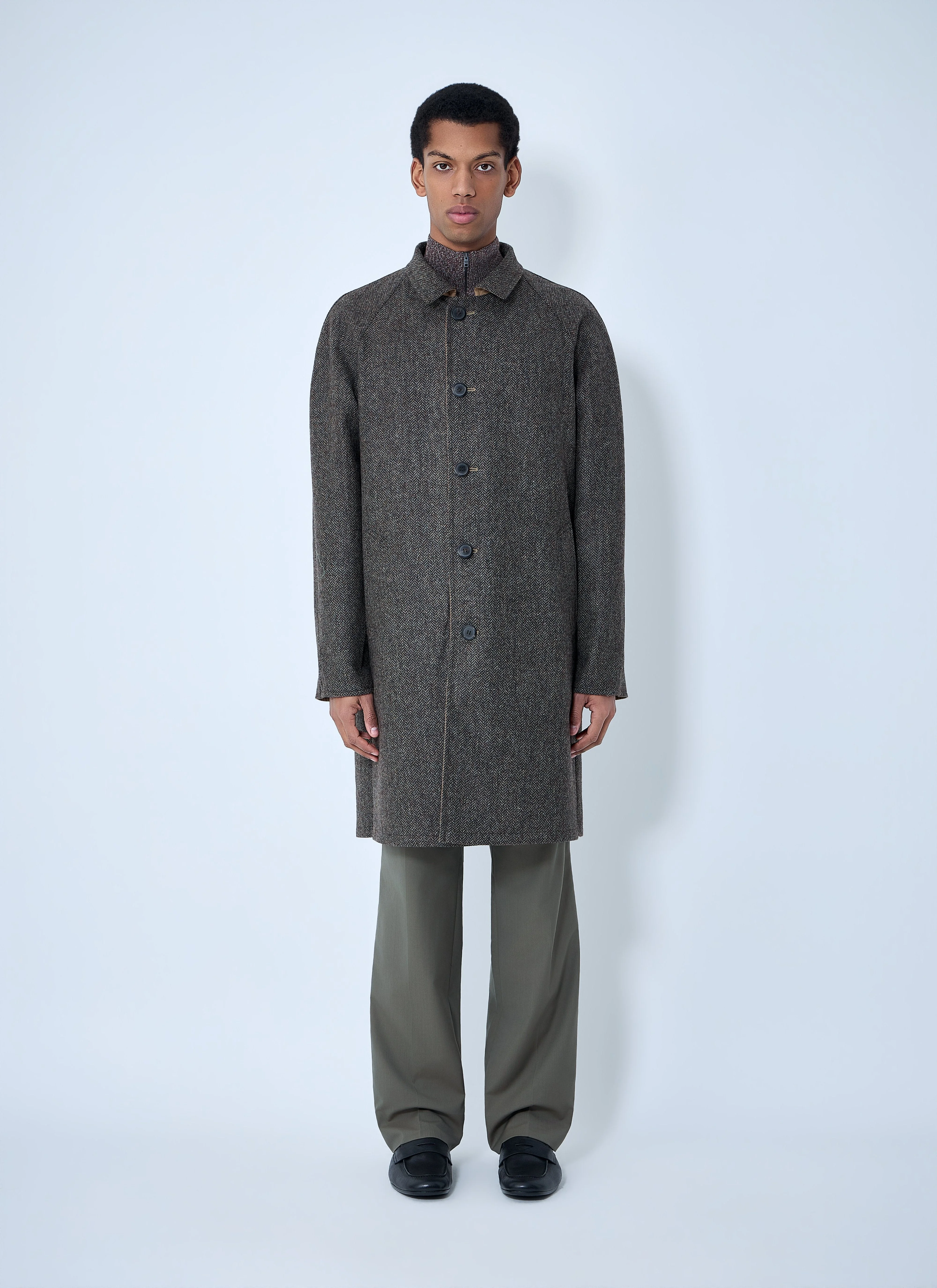 Prada Men Reversible Buttoned Coat - 1