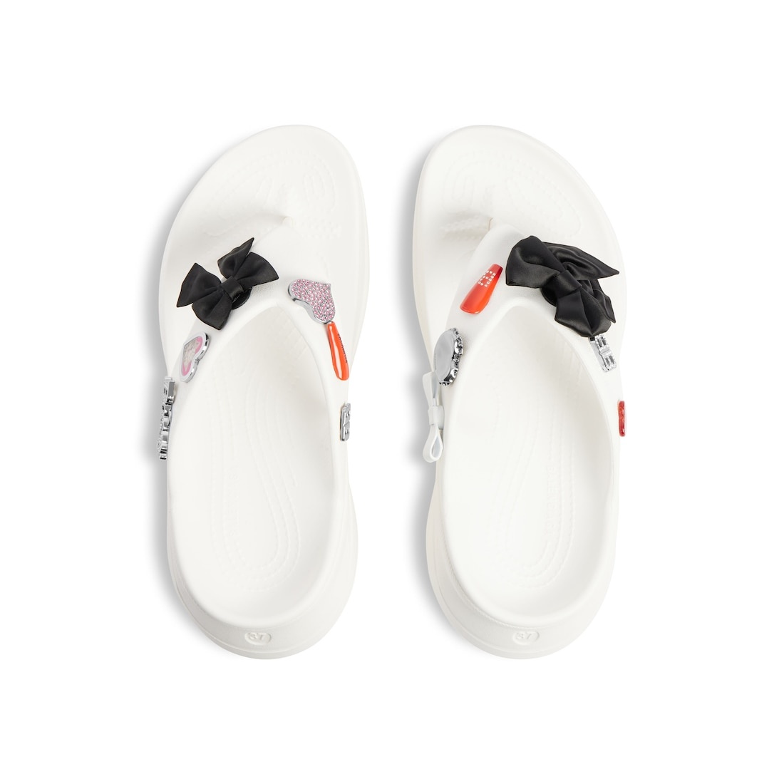 Women's Crocs™ Thong Jibbitz™ in White - 6