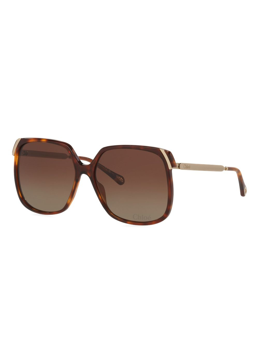 tortoiseshell square-frame sunglasses - 2