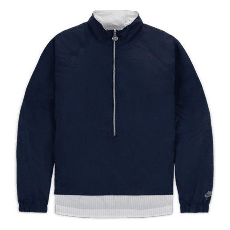 Nike Air x Kim Jones Double-Sided Windproof Reflective Logo Jacket Unisex Blue/White DC9985-100 - 1