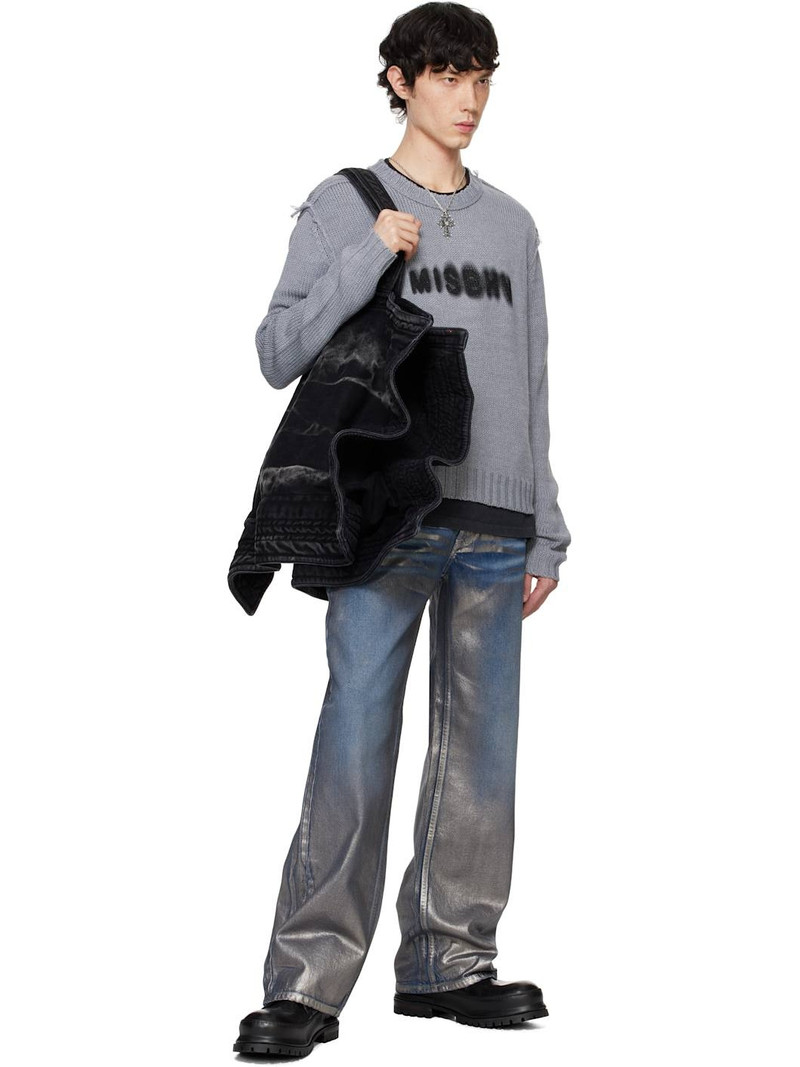 MISBHV Silver Coated Dirt Jeans outlook