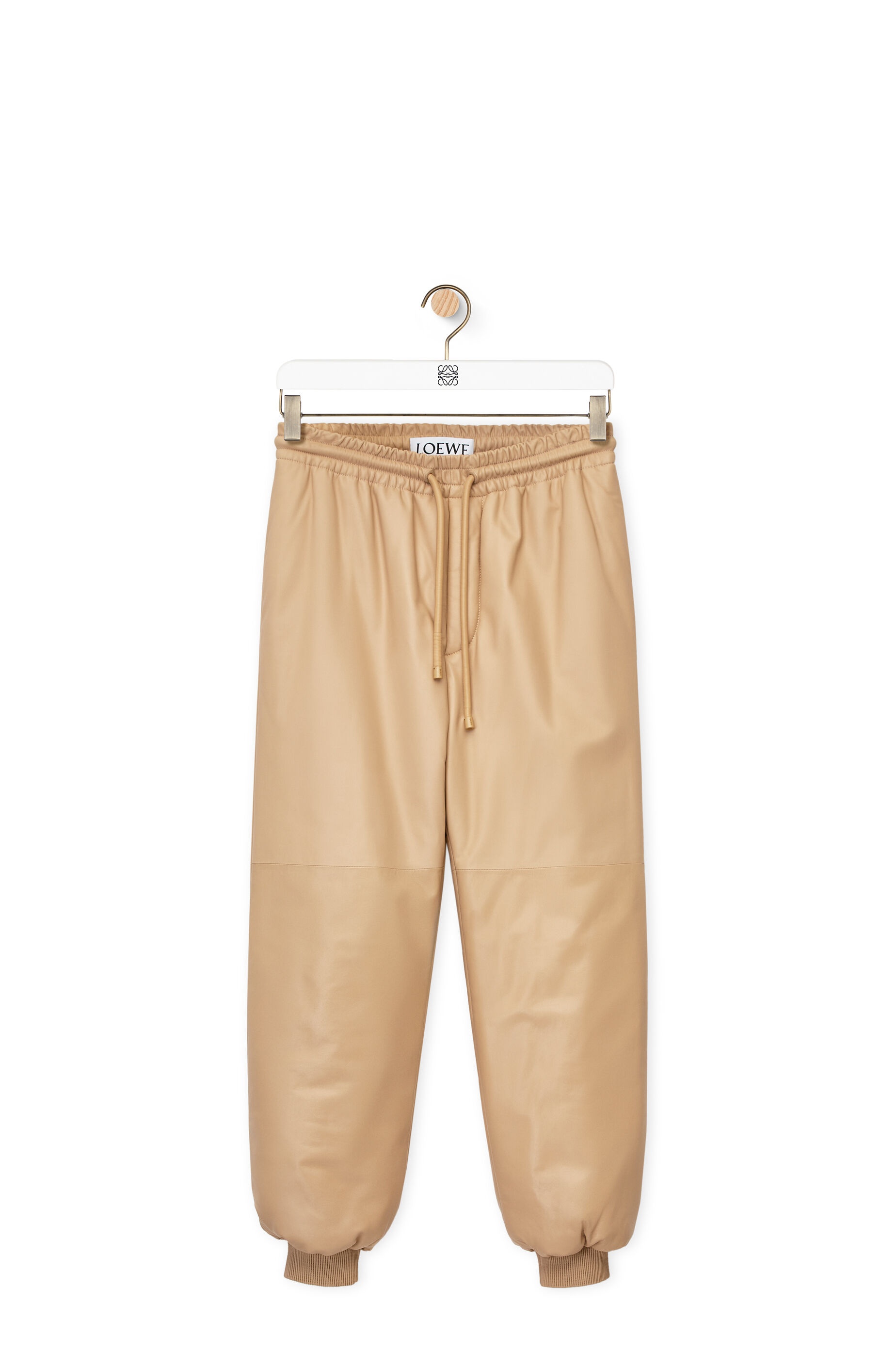 Puffer jogging trousers in nappa - 1