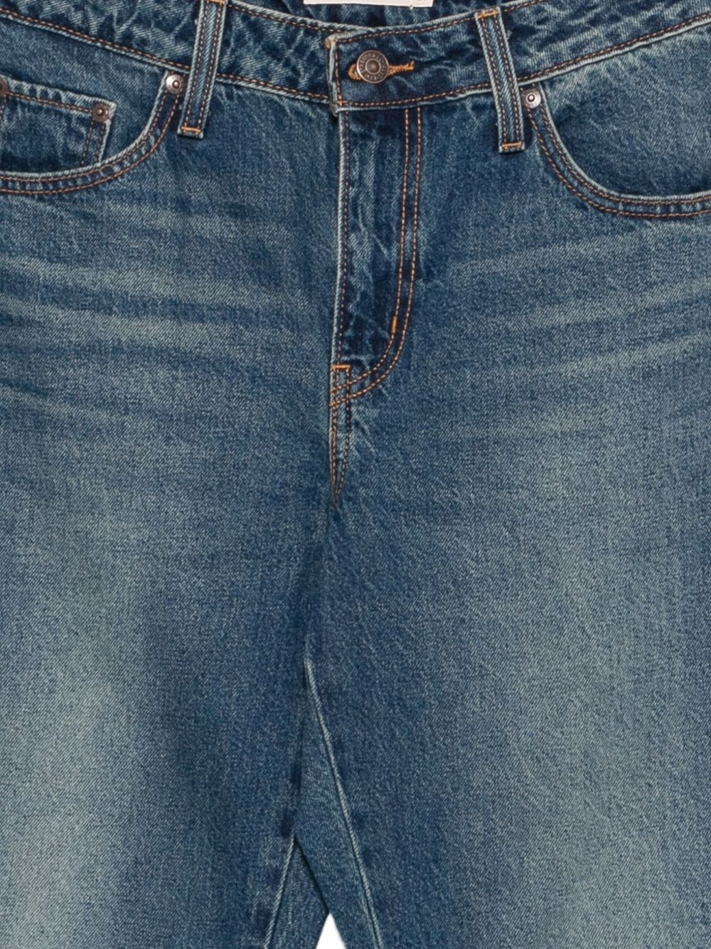 logo-patch balloon-leg denim jeans - 3