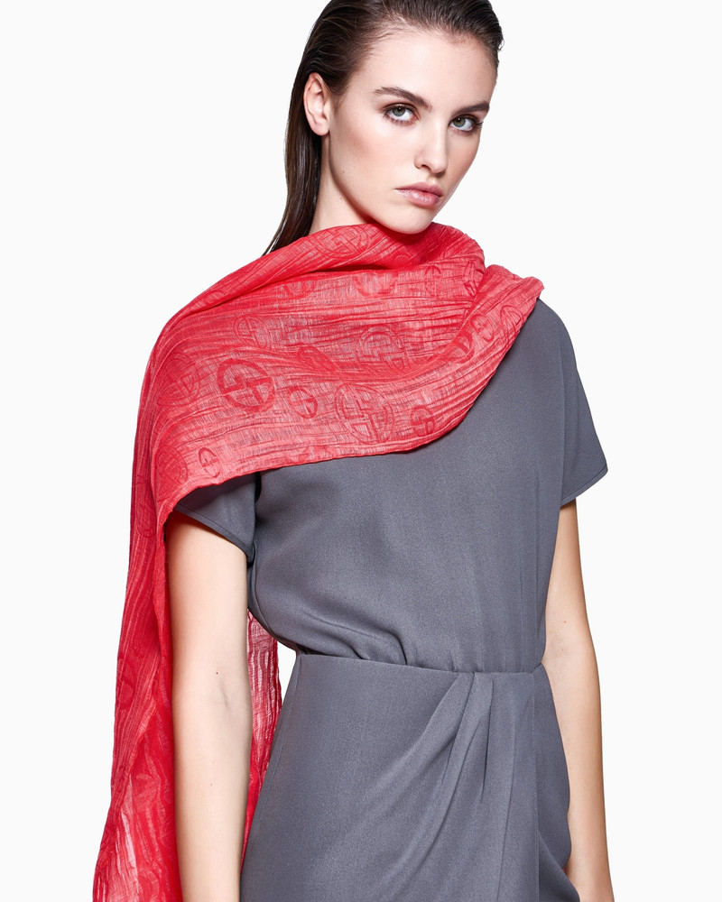 FROISSÉ JACQUARD SILK STOLE 3