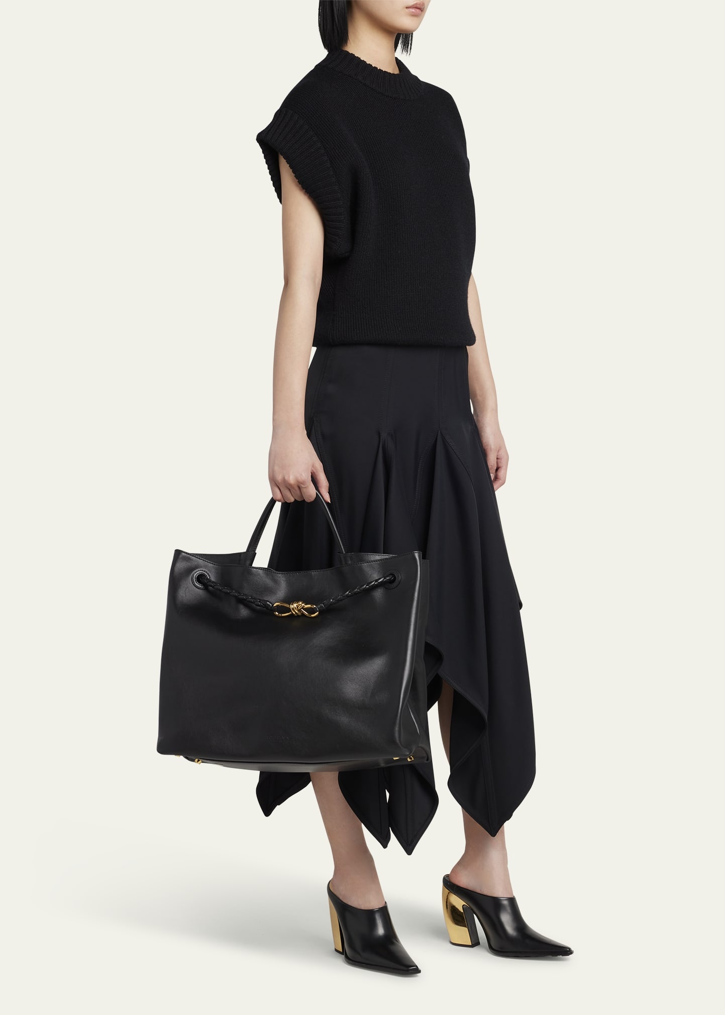 Andiamo Large Leather Tote Bag - 5