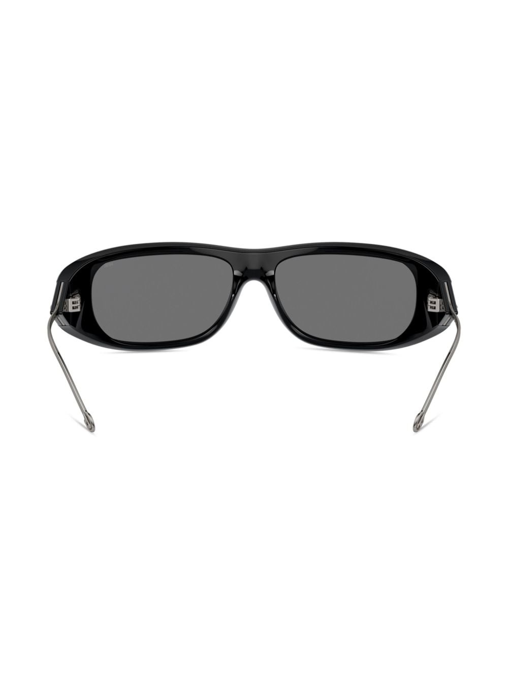 logo-plaque wraparound sunglasses - 3