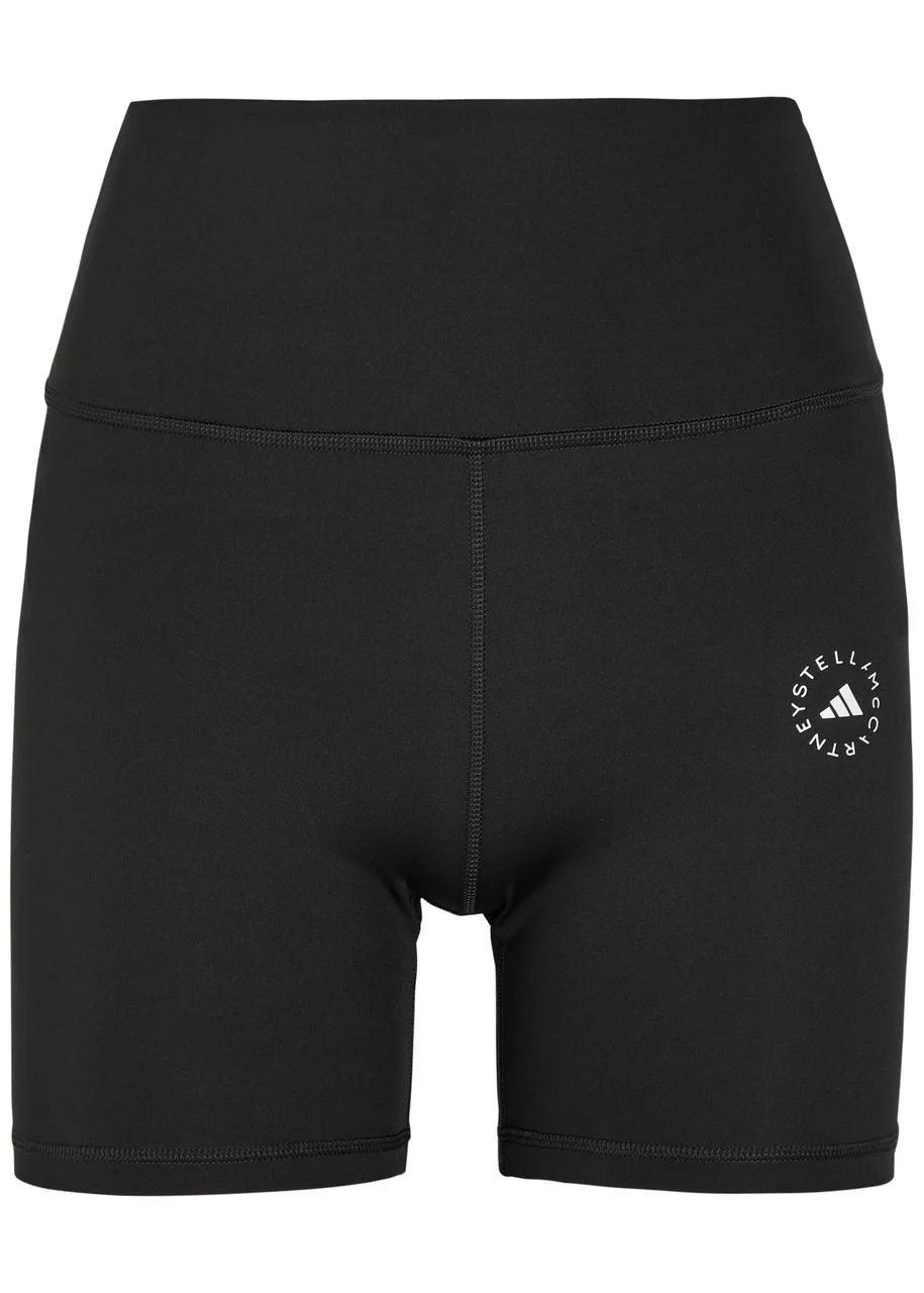 Adidas X Stella Mccartney Logo-print Stretch-jersey Running Shorts - 1