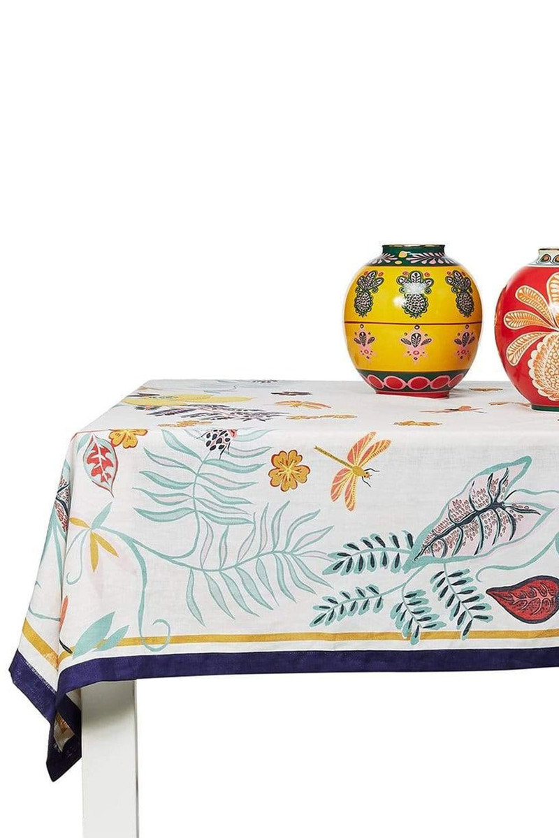 La DoubleJ Medium Tablecloth - Botanical outlook