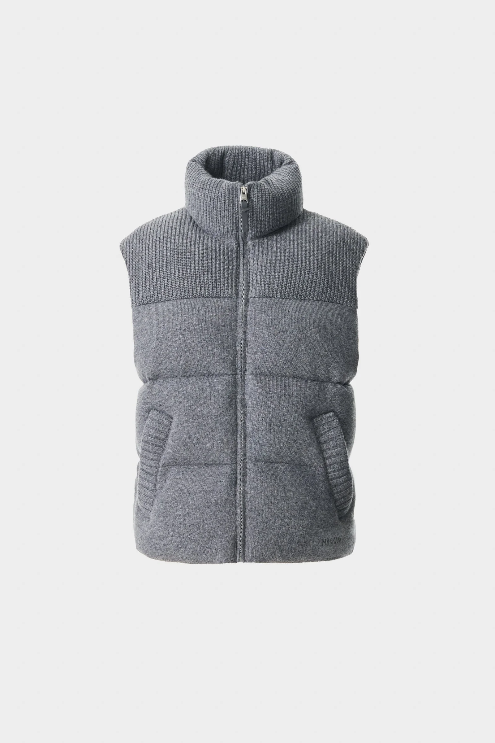 BRAXTON Cashmere Wool Blend Vest with Contrast Yoke - 1