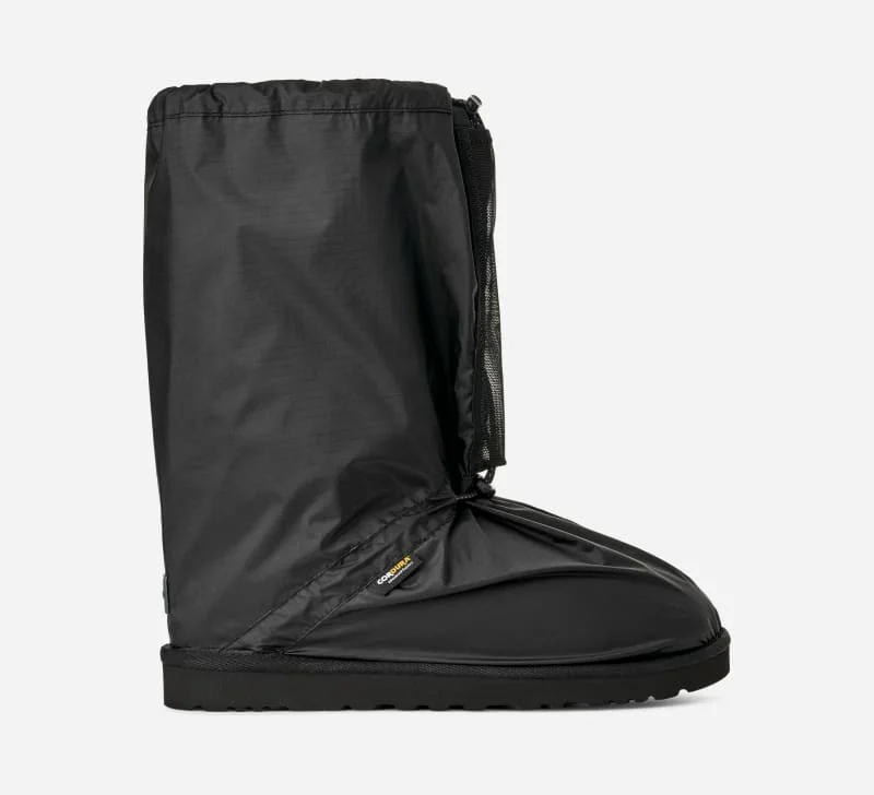 ® Men's ® Reese Cooper Classic Mini Fabric/Sheepskin Classic Boots in Black/Black - 1