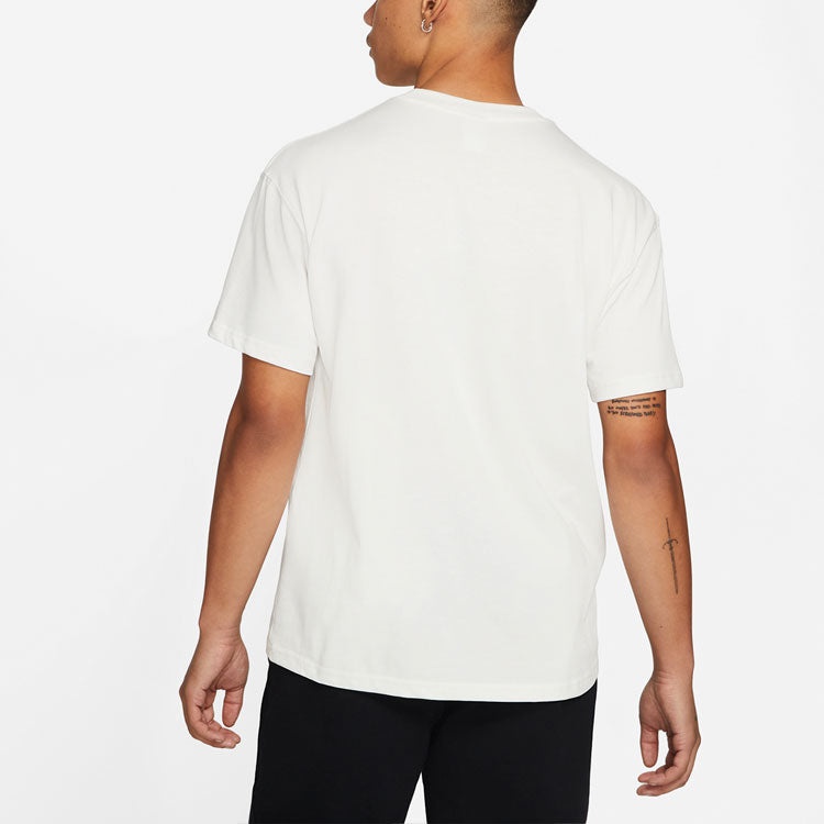 Nike x Stussy Crossover Logo Round Neck Pullover Sweatshirt 'White' DD3342-121 - 4