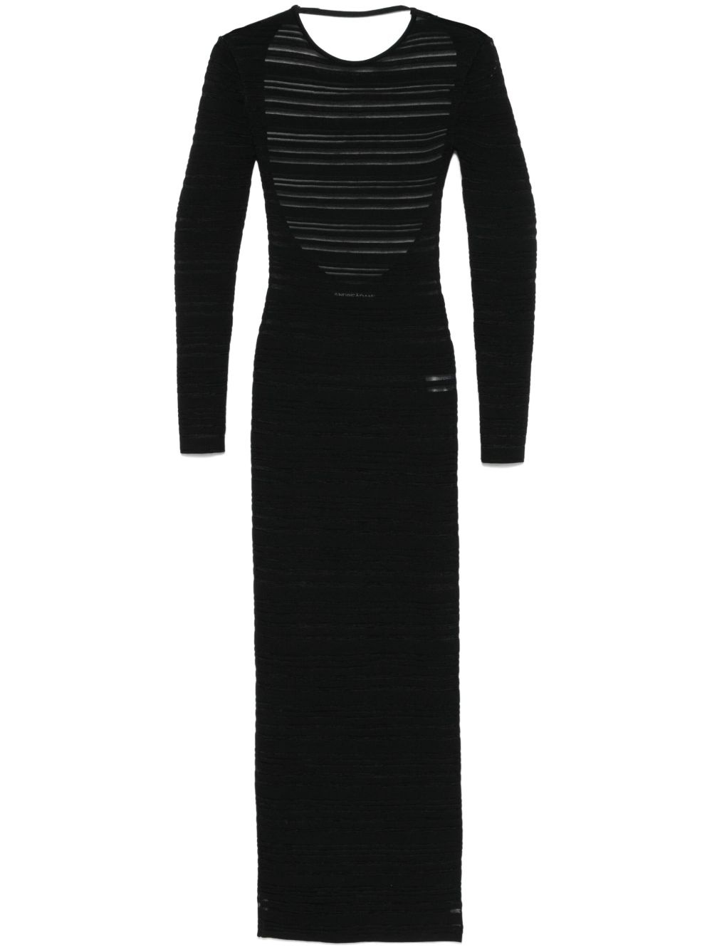 striped knit maxi dress - 1
