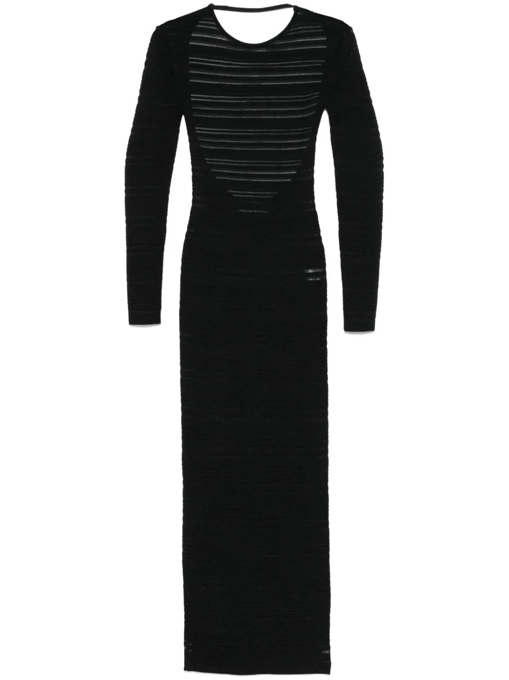 striped knit maxi dress - 1