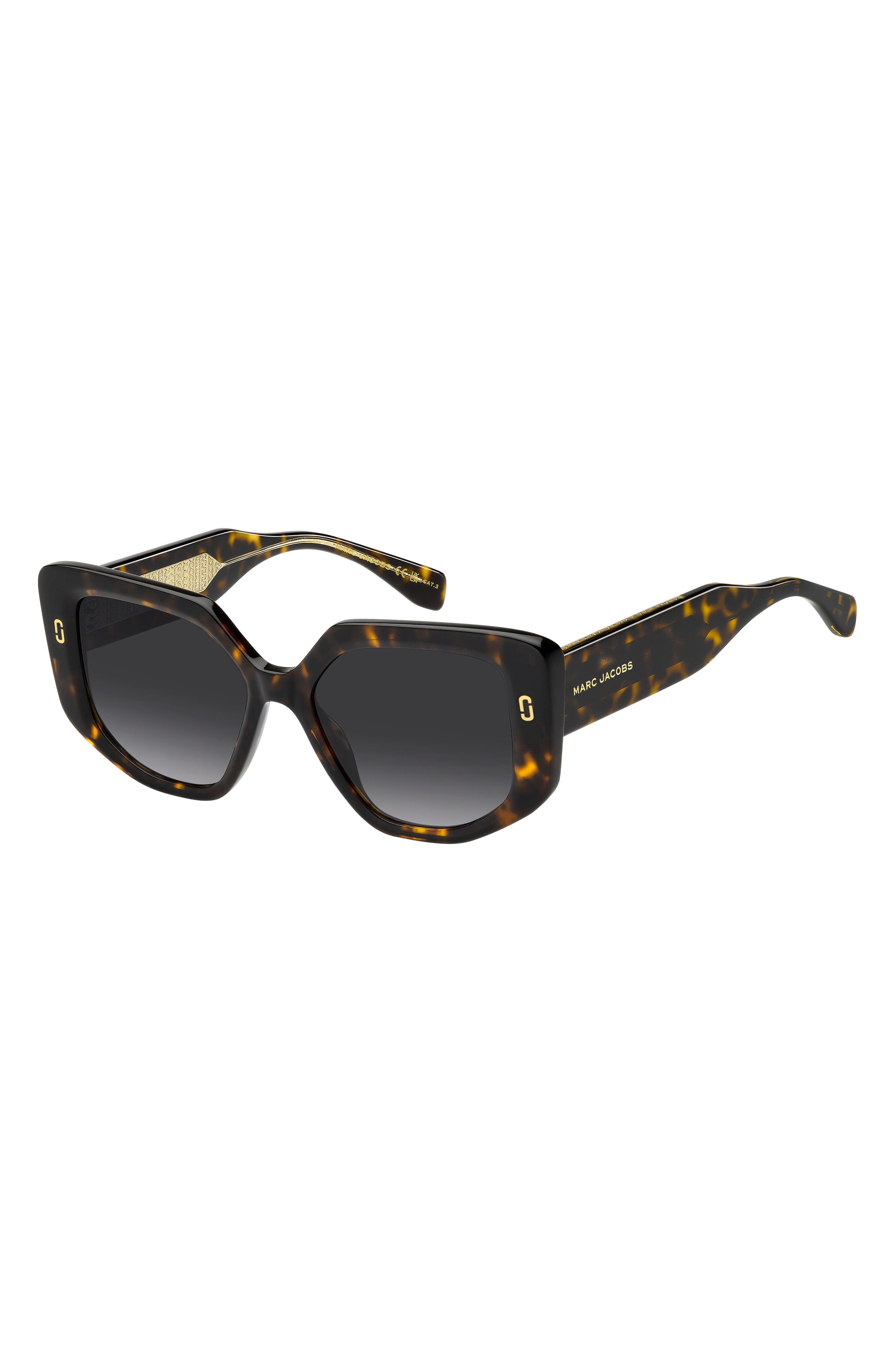 Marc Jacobs 52mm Gradient Square Sunglasses in Havana/Dark Grey Sf at Nordstrom - 2