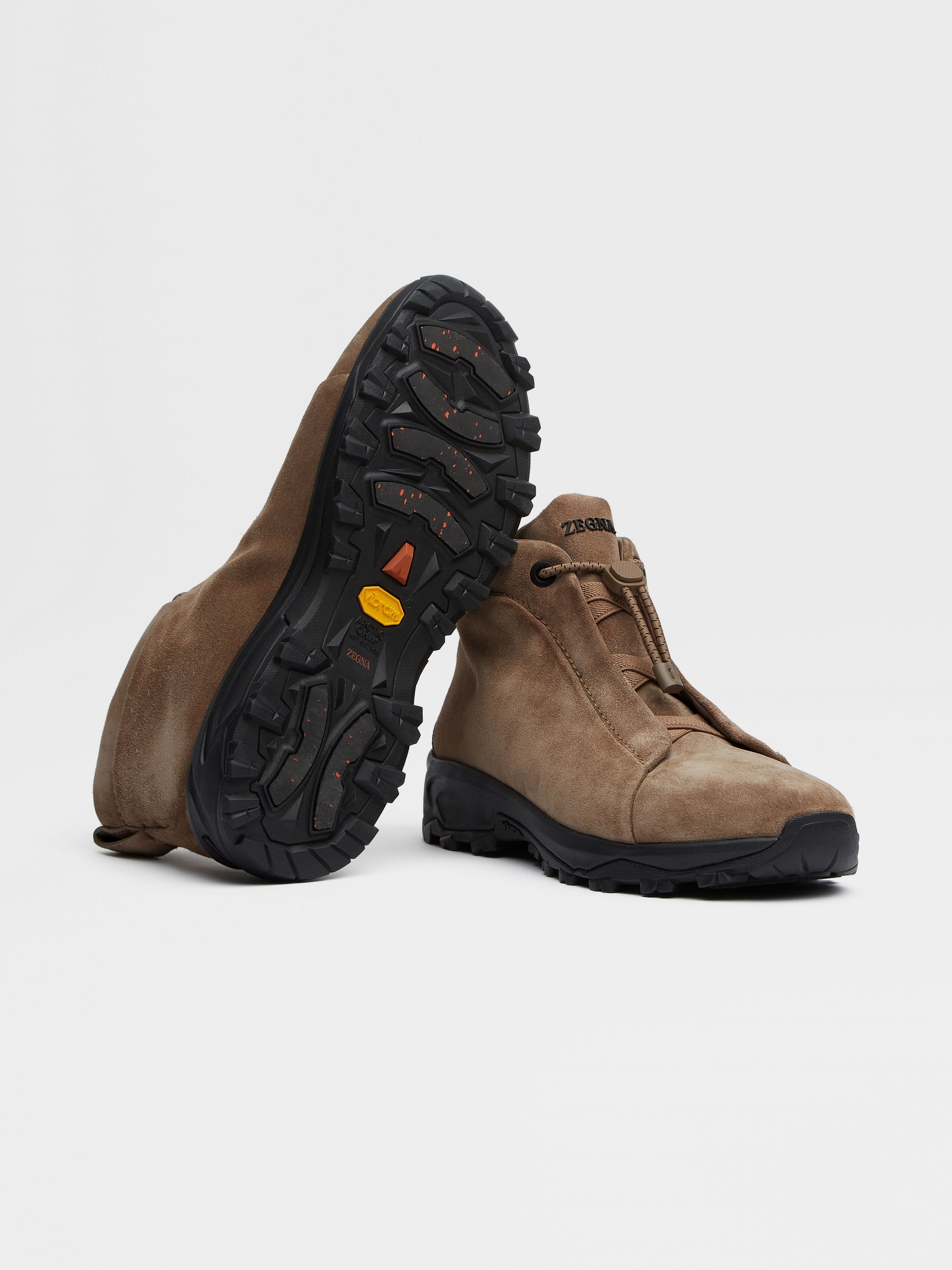 BEIGE SUEDE TRIPLE STITCH™ VETTA SNEAKERS - 5