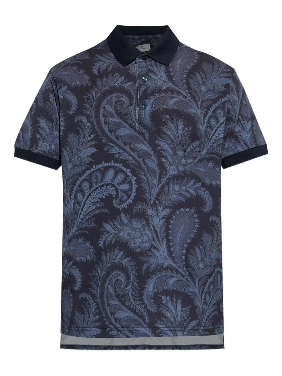 Etro Paisley Print Polo - 1