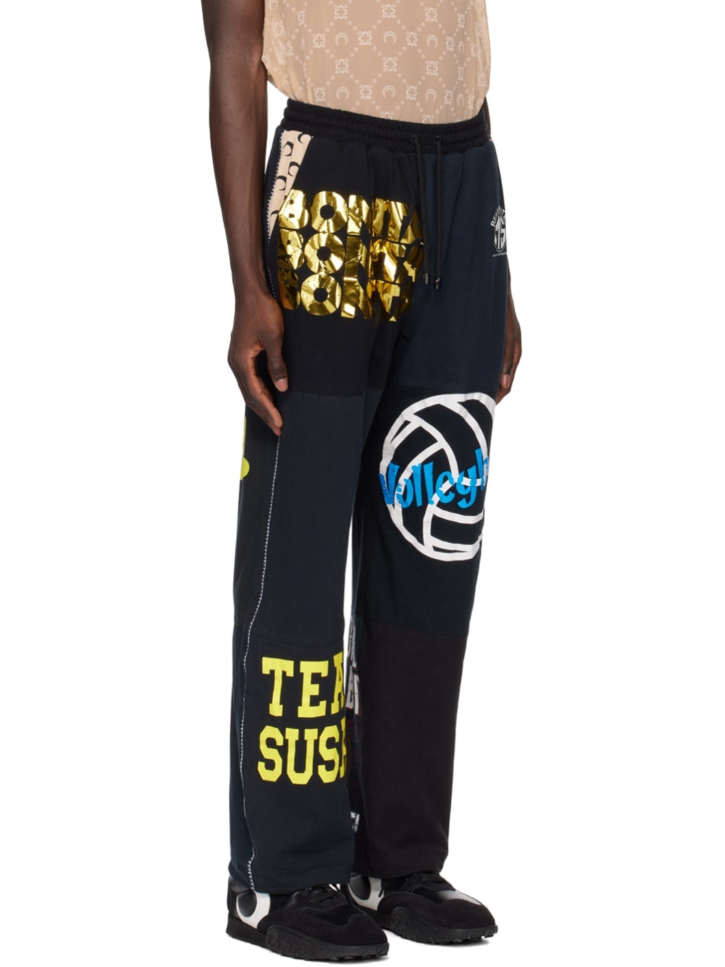 Black Regenerated T-Shirt Sweatpants - 2