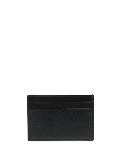 Bottega Veneta embossed geometric-pattern cardholder outlook