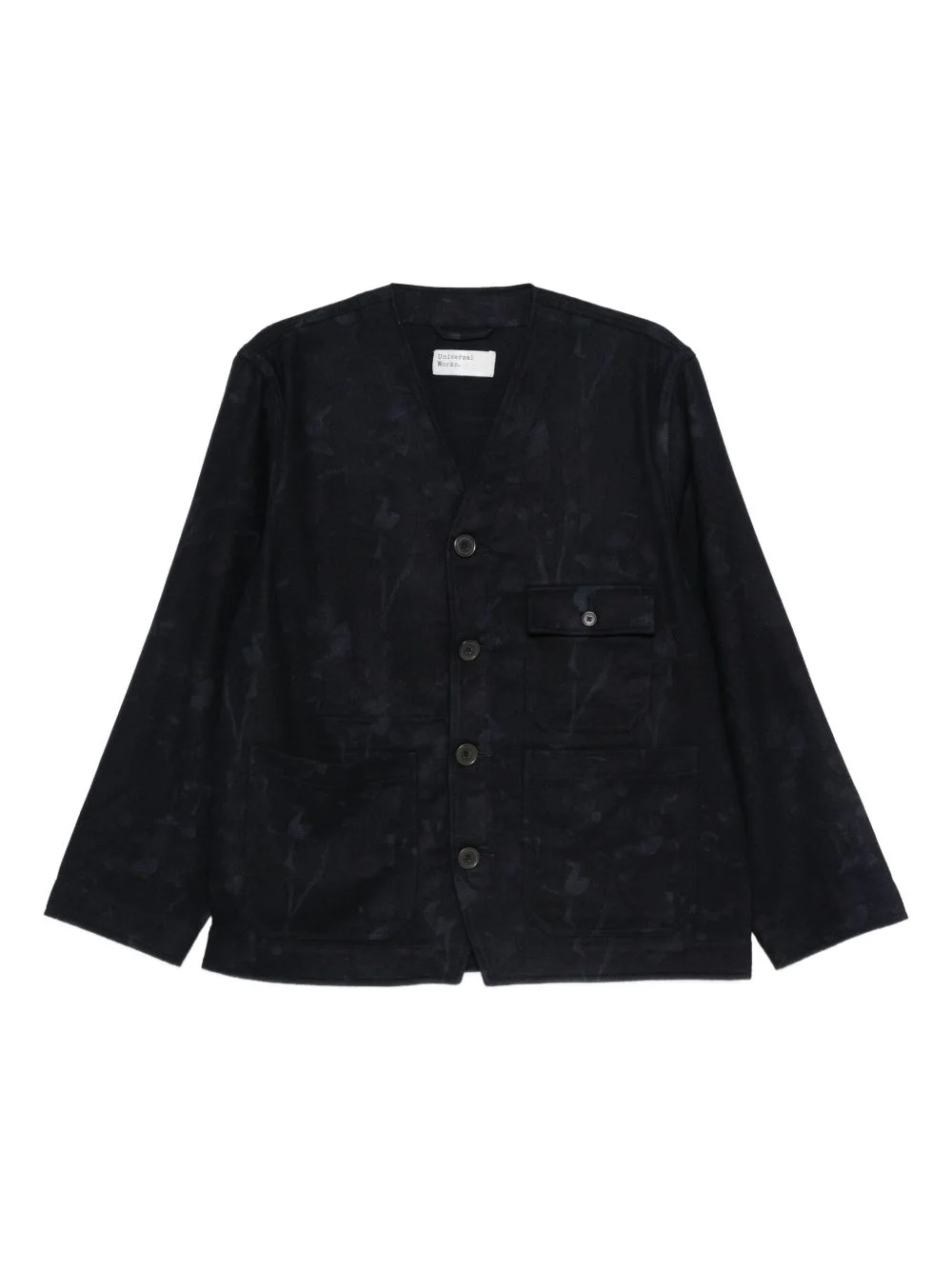 buttoned wool-blend jacket - 1