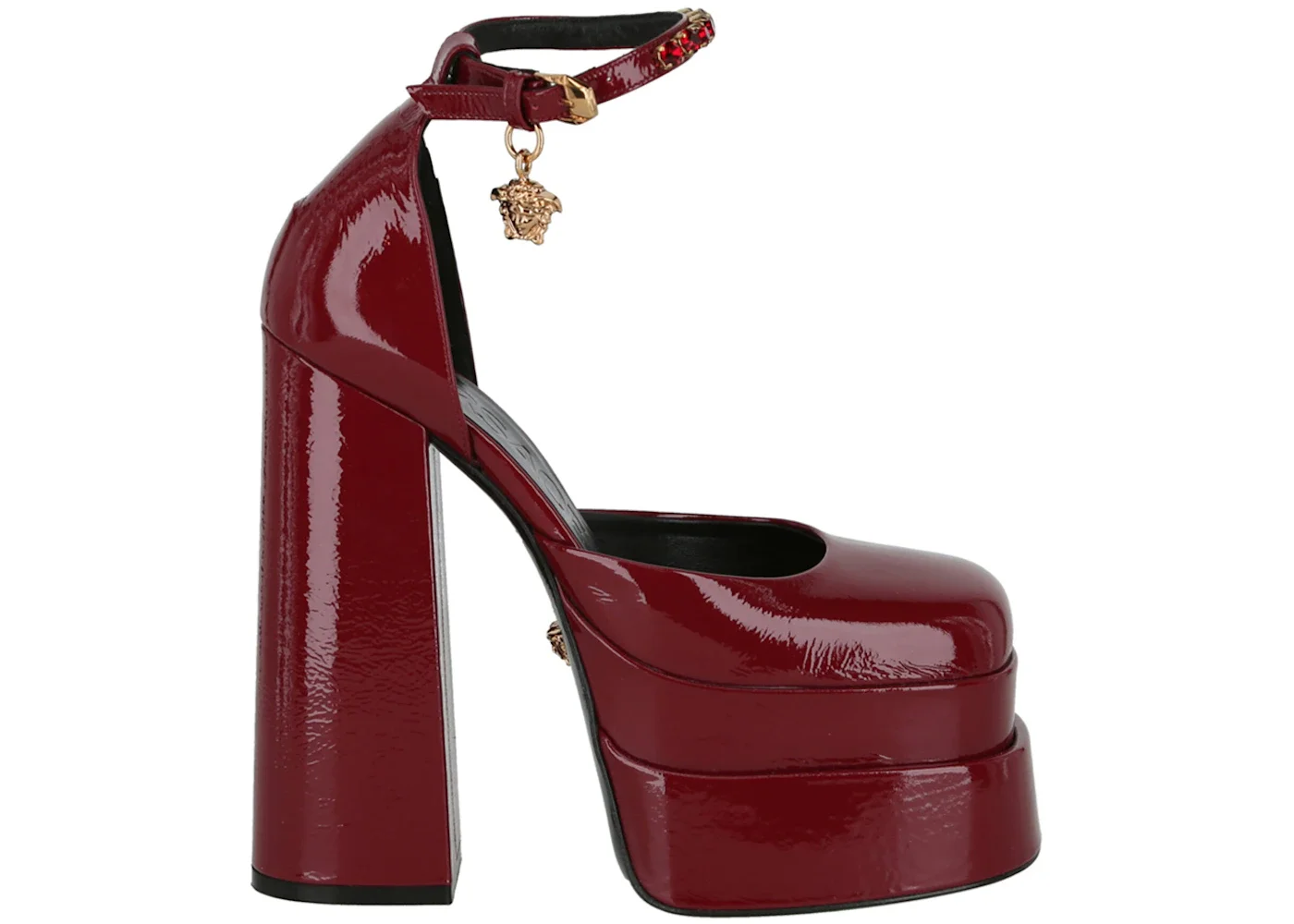 Versace Medusa Aevitas Platform Pumps Dark Red (Women's) - 1