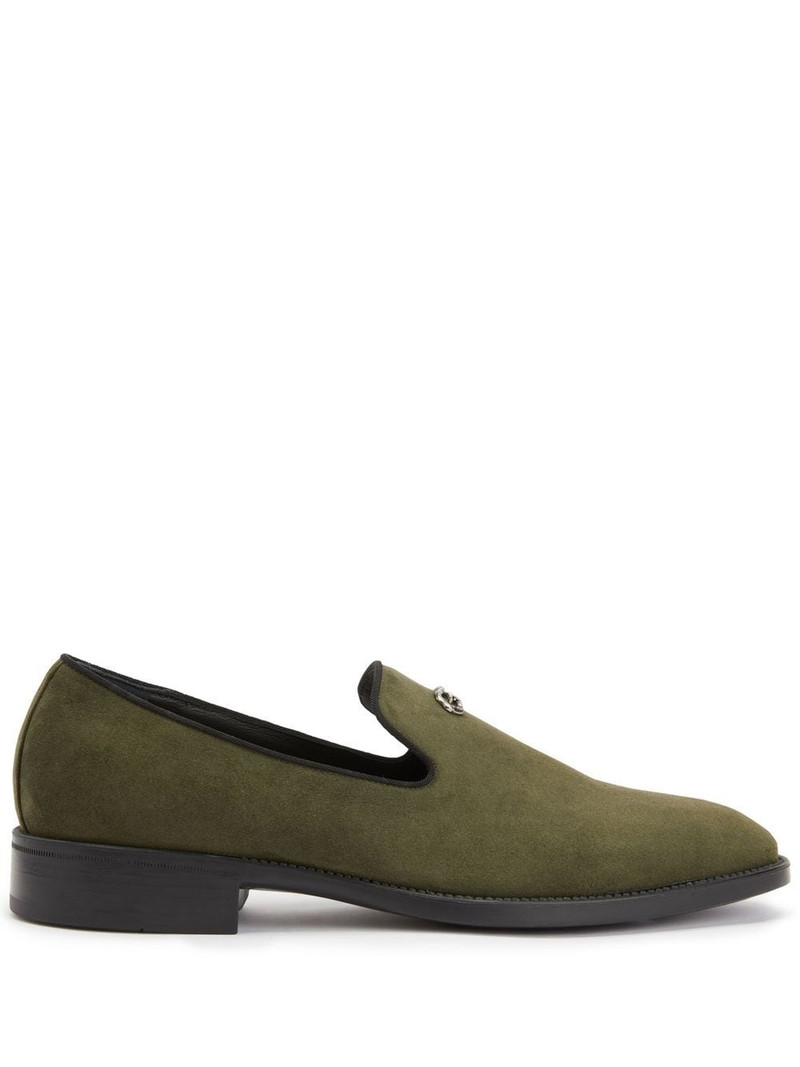 Imrham logo-plaque suede loafers 1