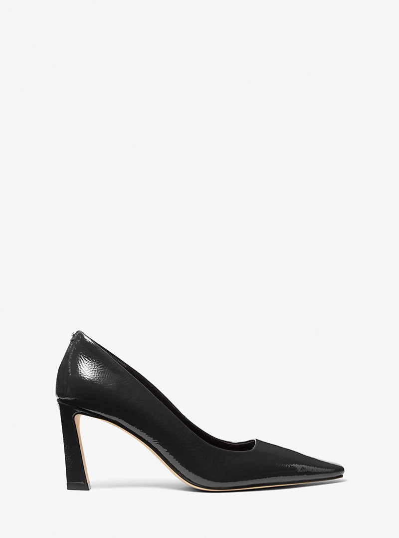 MICHAEL KORS Darrah Crackled Patent Leather Pump outlook