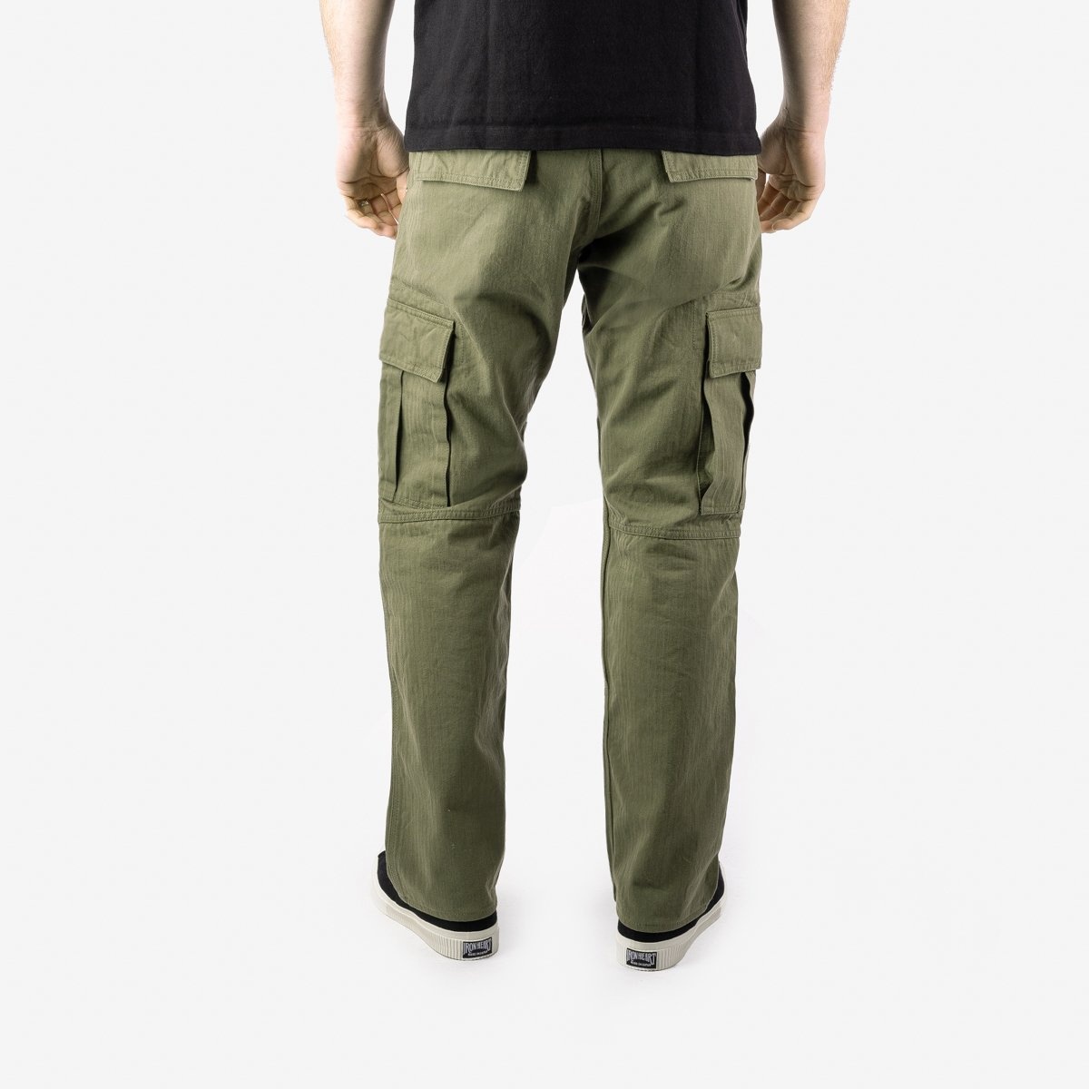 IH-733-ODG 11oz Herringbone Cargo - Olive Drab Green - 3