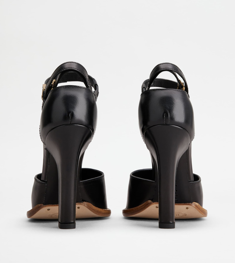D'ORSAY PUMPS IN LEATHER - BLACK 3