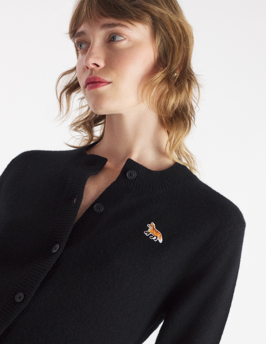 BABY FOX PATCH FITTED CARDIGAN - 4