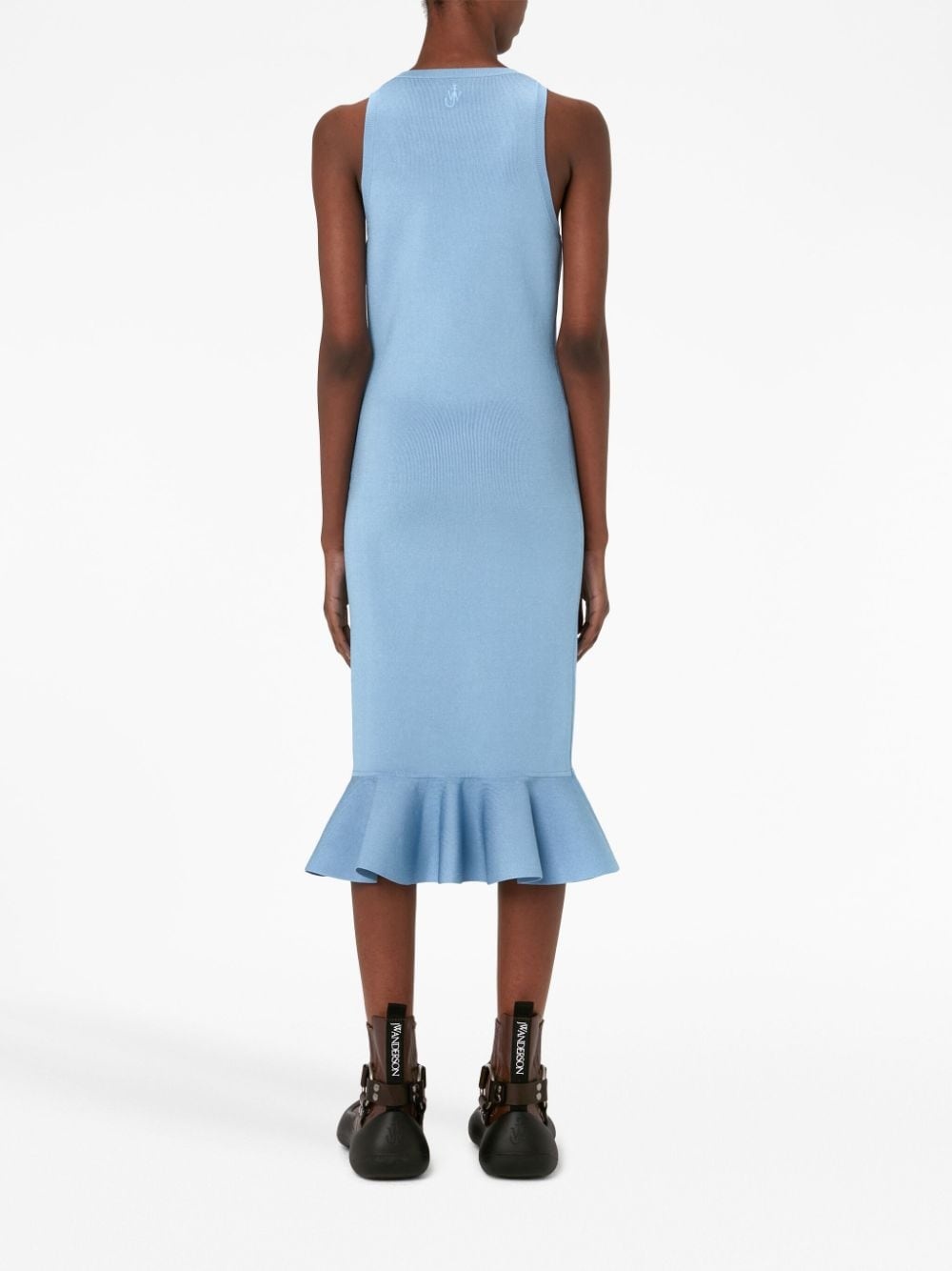 ruffled-hem dress - 4