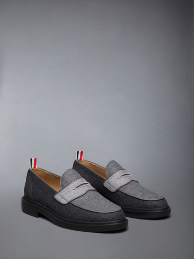 Thom Browne colour-block wool loafers outlook