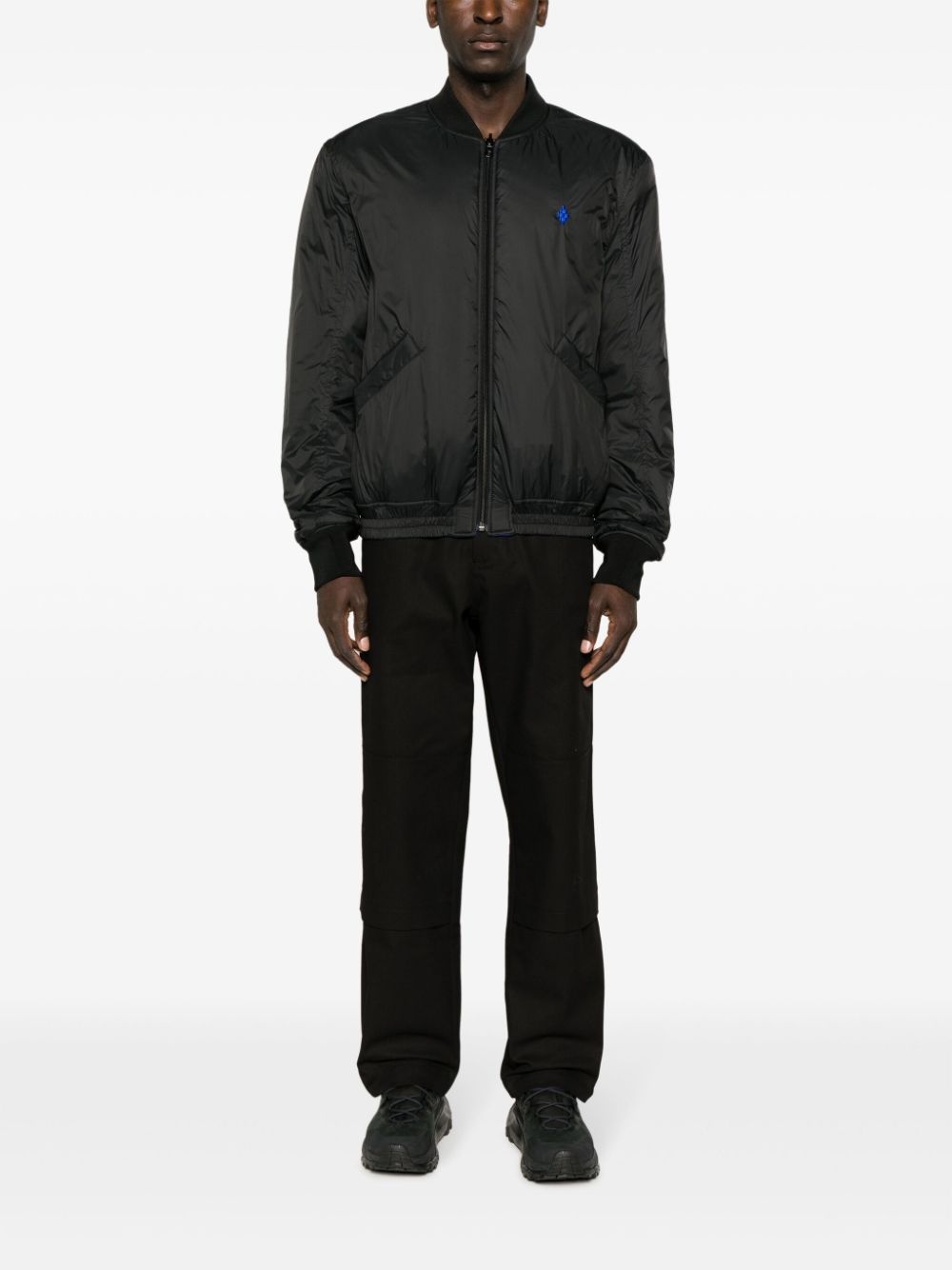 logo-print reversible bomber jacket - 2