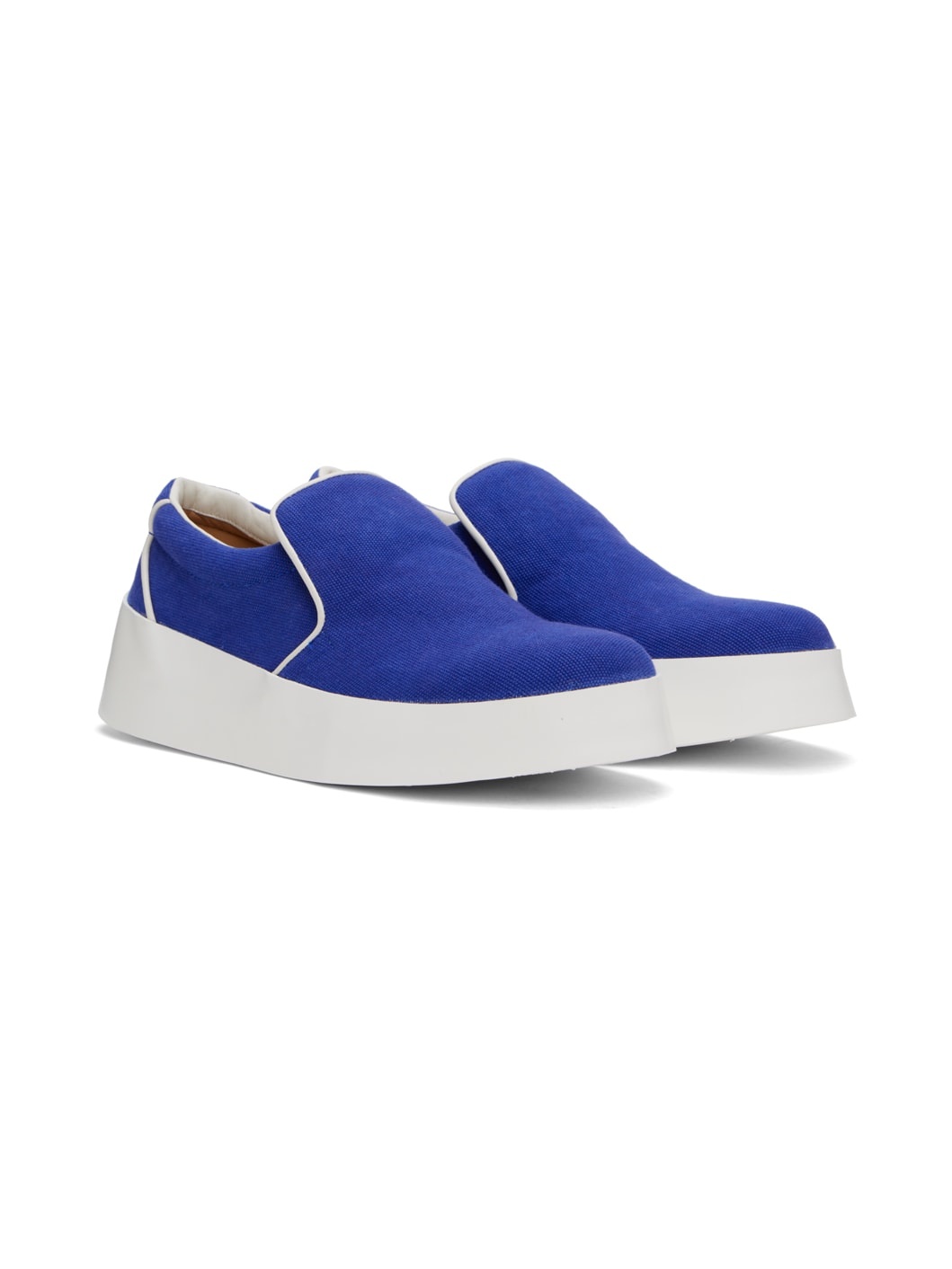 Blue Piping Sneakers - 4