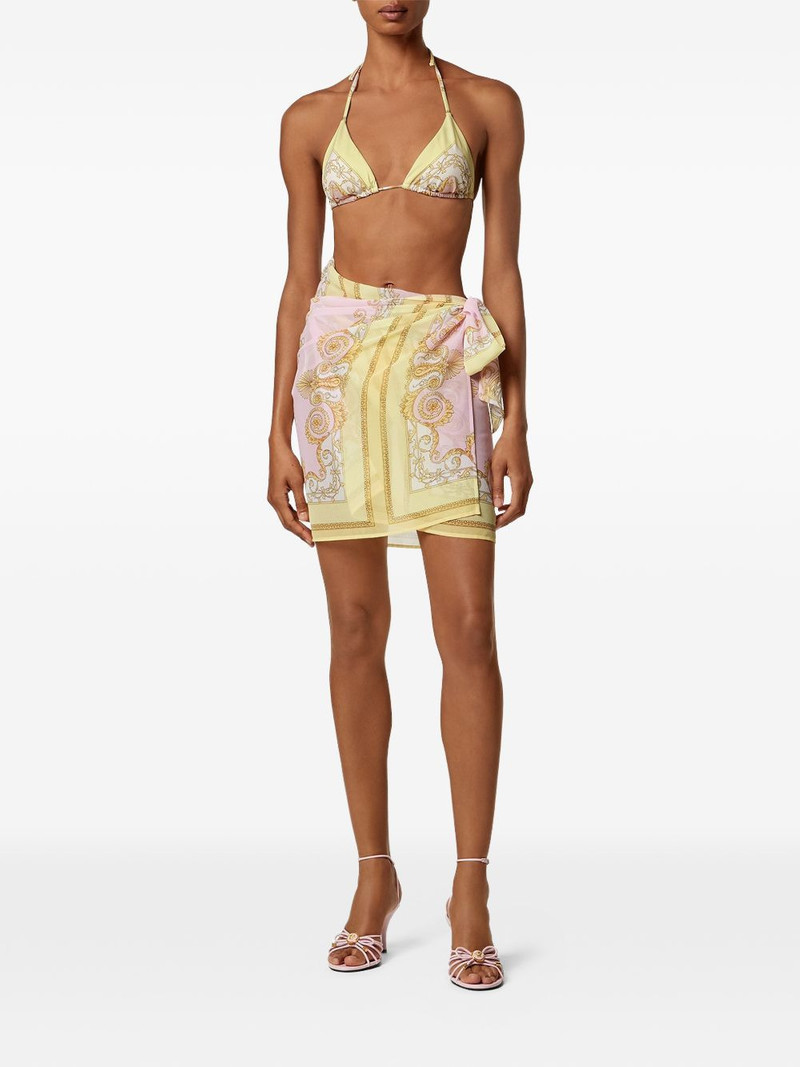 VERSACE printed foulard skirt outlook
