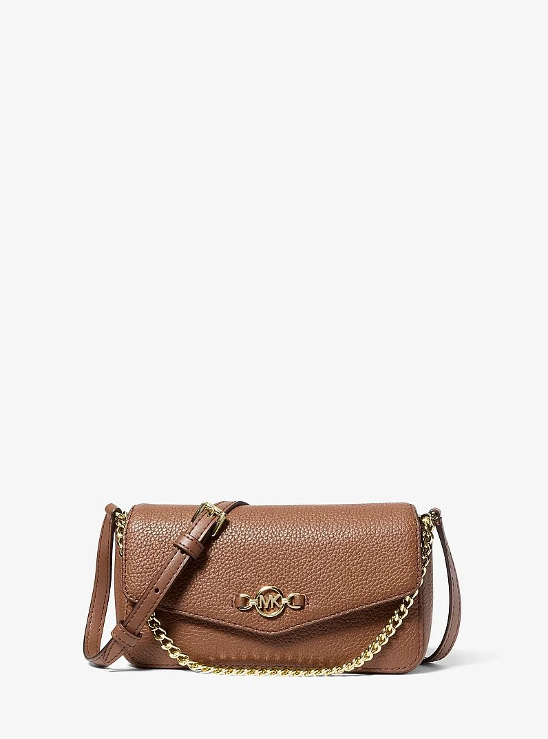 Kacey Extra-Small Pebbled Leather Crossbody Bag - 1