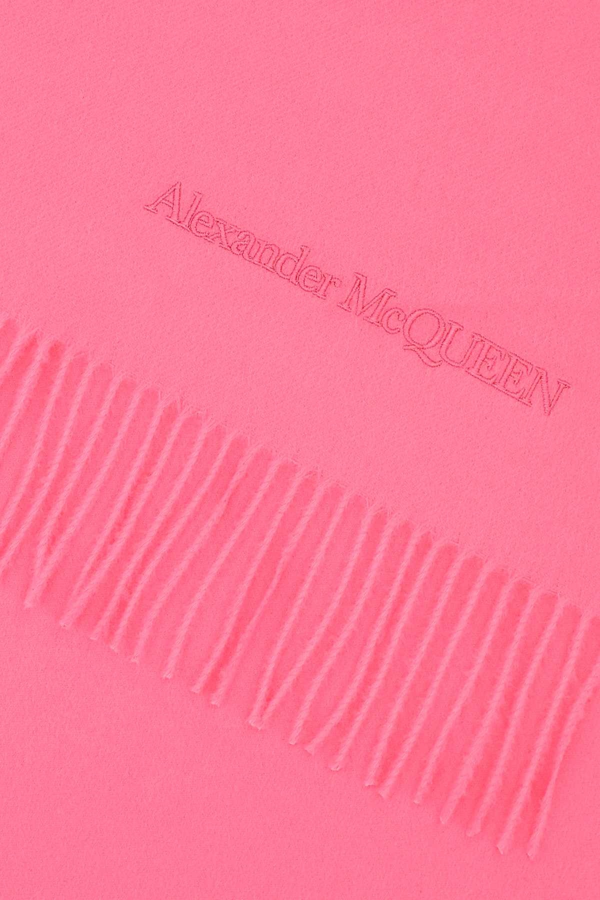 Alexander Mcqueen Women Pink Cashmere Blend Scarf - 2