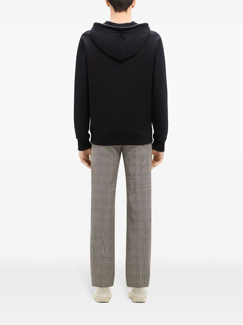 zipped fleece hoodie - 5