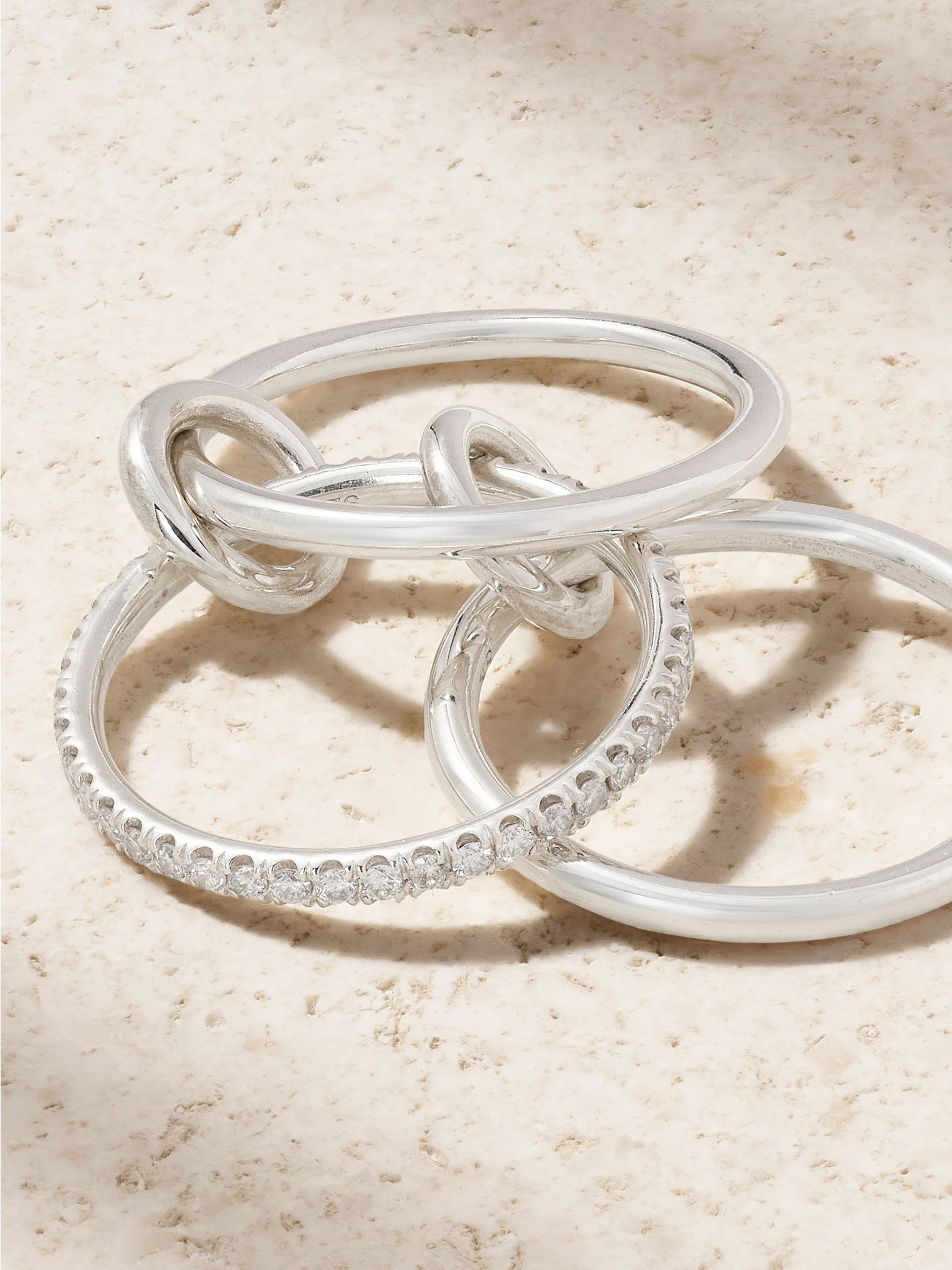 Sonny sterling silver diamond ring Silver - 4