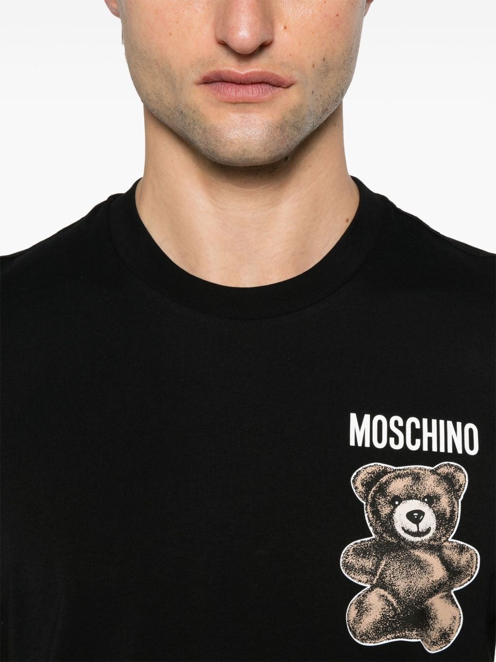 teddy bear-print T-shirt - 4